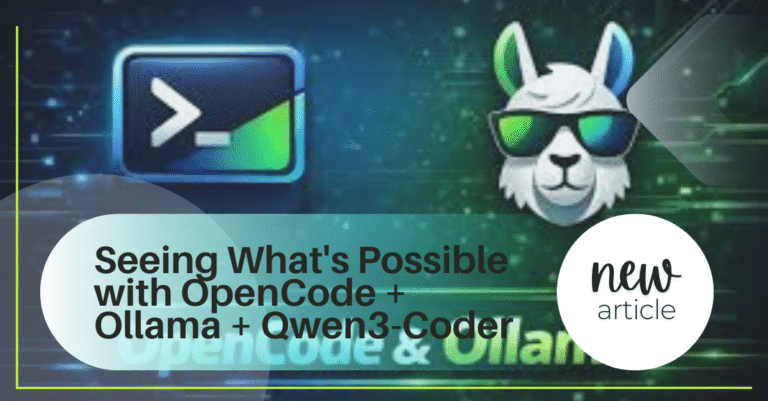 IA Local para Devs: OpenCode, Ollama e Qwen3-Coder - Grátis e Privado!