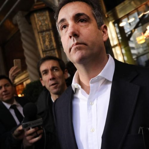 Michael Cohen, the former personal attorney to President Donald Trump, departs his Manhattan apar...