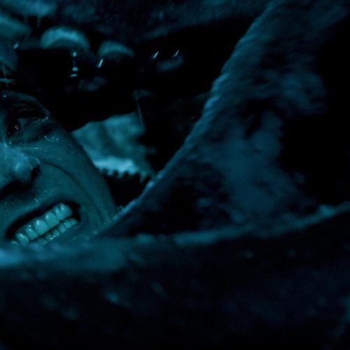 Jay (Austin Abrams) is attacked by a squid inside the belly of a whale in Whalefall.20th Century ...